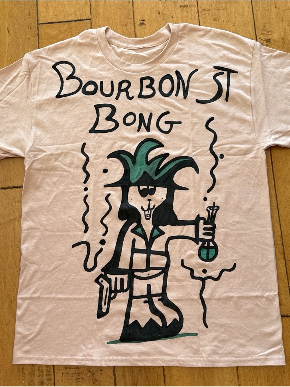 Bourbon St Graphic Tee - White/Green